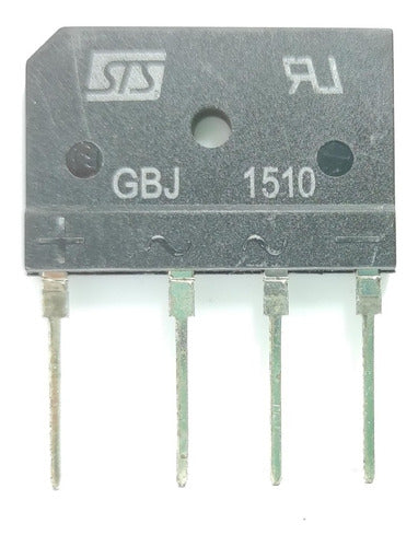 STS Puente Rectificador Gbj1510 15a 1000v 15 Amp Puente Diodos 1