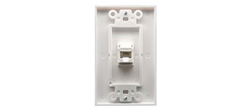 Puerto Cat6 Placa De Pared Y Keystone Yomyrayhu Jack Rj45 Et 1