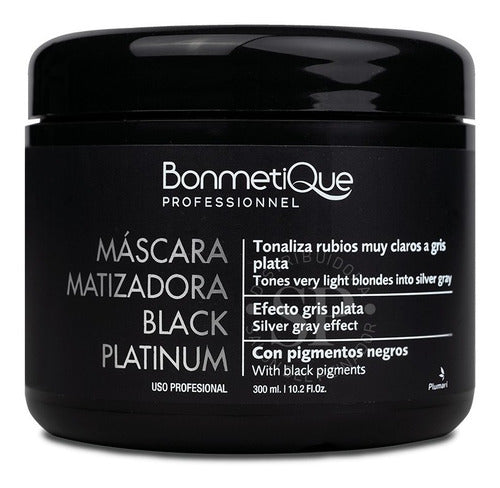 Combo Bonmetique Matizador Black Platinum Shampoo + Máscara 2