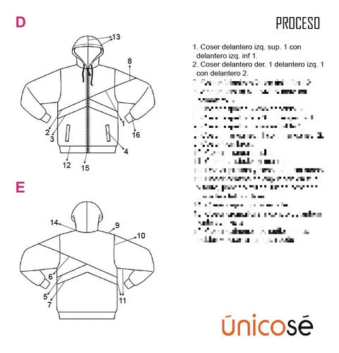 Moldes Unicose - Campera Unisex Escolar 1902 1