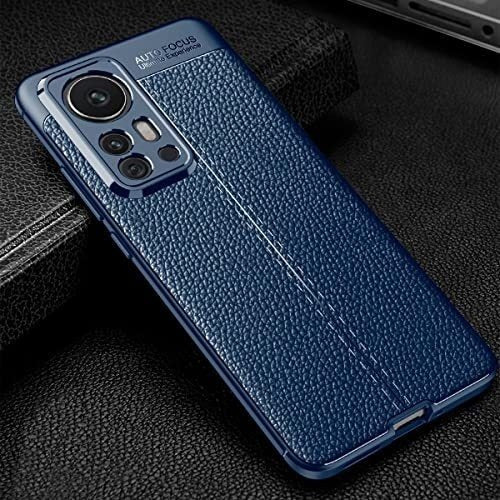 CruzerLite Funda Para Xiaomi Mi 12 Pro Cuero Azul 1