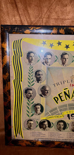 Póster Peñarol 1949, Original, El Más Buscado, Encuadrado. 1