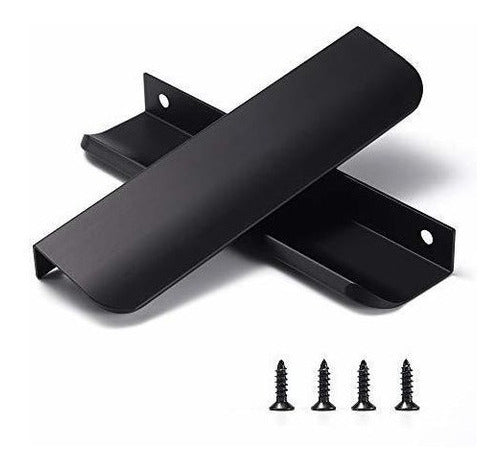 Tiradores Para Mueble Negro Mate 80mm Moderno  Pack 5u. 0