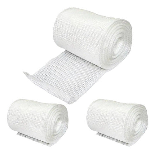 Atadura Rayon Bandagem 7,5cm X 5 Metros Kit 5 Unidades 1