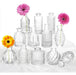 PHUNTTEK Bud Vases Set of 12, Glass Jars for Table Centerpieces 0