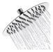 15 cm Round Stainless Steel Metal Rain Shower Head Wall Ceiling Bathroom Flower 0
