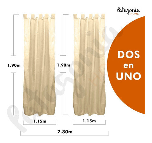 Ambience Curtain 2.30 Wide X 1.90 Long Microfiber 53