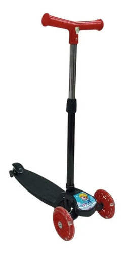 Generic 3-Wheel Foldable Scooter with LED Lights for Ages 2-5 1