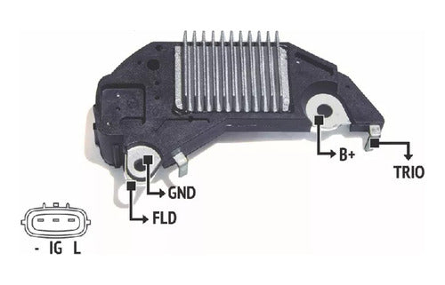 Regulador De Voltaje Sistema Delco Chery 1