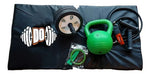 Kettlebell Workout Set with Ab Wheel, Rope, and Mat 0