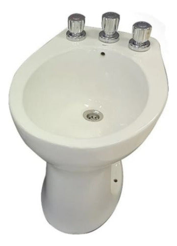 Bidet Deca Marajo 1 3 Agujeros Bide Loza Losa Baño Blanco 5