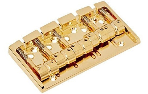 Ponte Baixo 5 Cordas Gotoh 404sj-5 Ts Gold Dourada 0