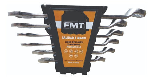 FMT 6-Piece Combination Wrench Set Chrome Vanadium Steel 0