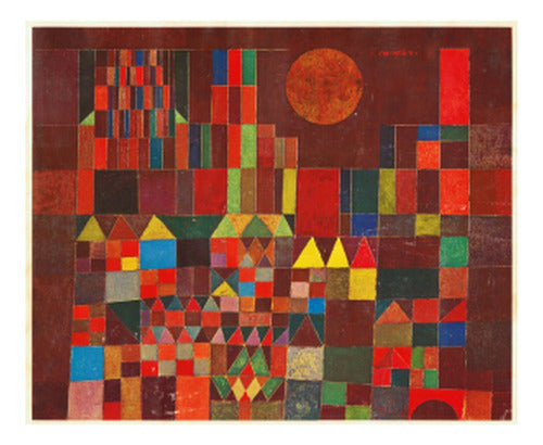 Paul Klee - Castillo Y Sol - Lámina 45x30 Cm. 0