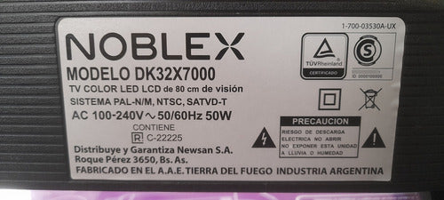 Pantalla Led Noblex 32  Para Tv - Repuesto Electrónico 1