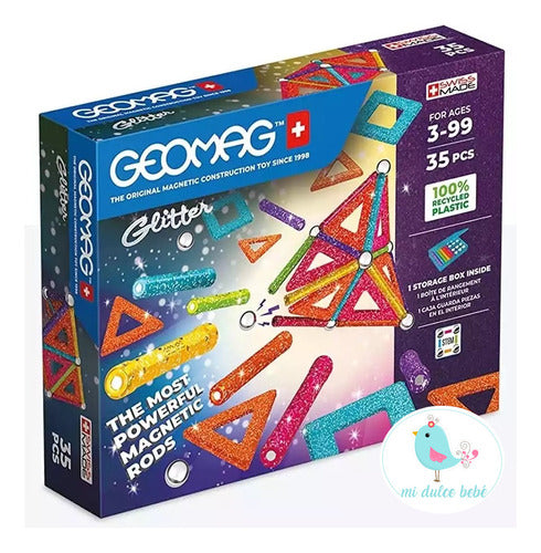 Geomag Glitter Construction Set with Magnets - 35 Pieces 7