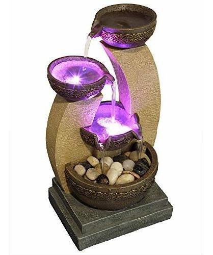 Nature's Mark - LED Fountain with 28 cm Height and Natural Stones, 4 Levels 2