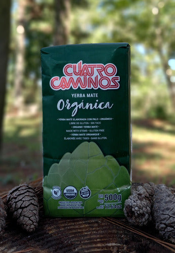 Cuatro Caminos Organic Yerba Mate 500g x 6 + Gift 1