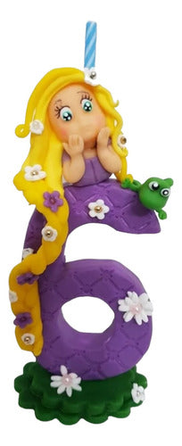 Adorno Para Torta Temática Rapunzel 0