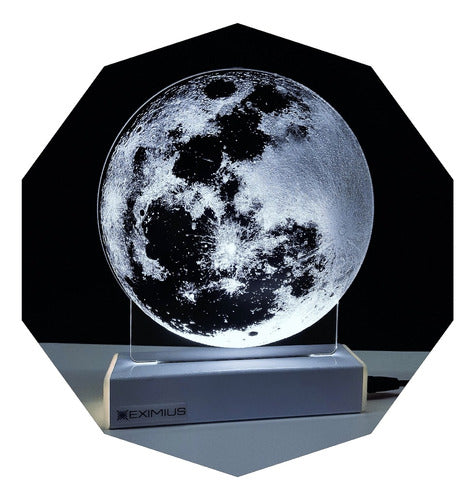 Eximius LED Moon Lamp - Desk & Bedroom Night Light 0