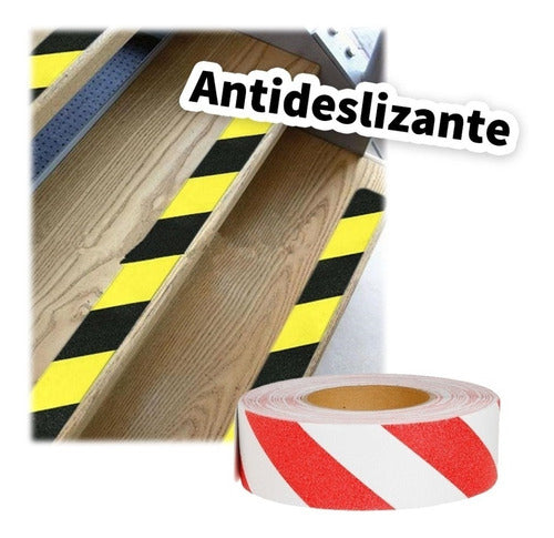 Web-Home Cinta Antideslizante 1" X 18 Metros Cebrada Autoadhesiva 0