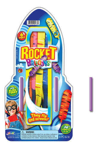 Ja Ru Rocket Balloons Air Game - Flies with 6 Pieces 0