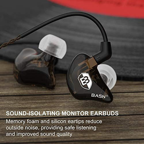 BASN Ear Monitor In-Ear Headphones for Musicians Singers 2