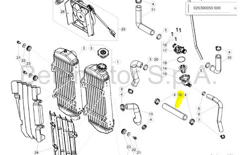 Beta Tubo Manguera Radiador Inferior 3