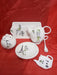 Yustina Complete 6 Piece Tea Set: Teapot, Cup, Plate, Tray, Spoon & Tea Bag Holder 5