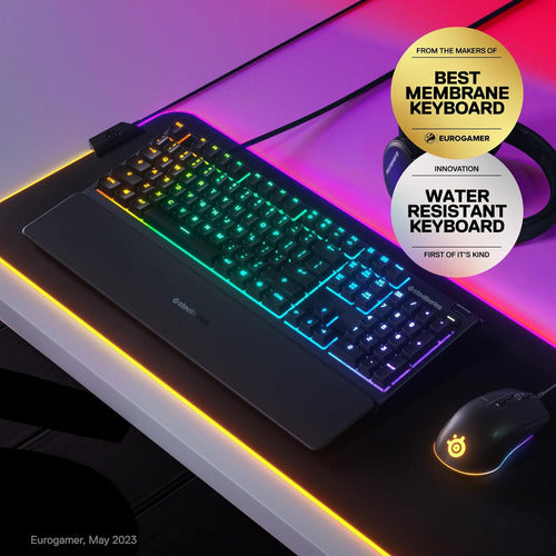 Teclado De Juegos Rgb Steelseries Apex 3, Iluminación En 10 1