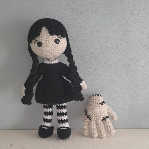 Mimadejaok Merlina Adams Amigurumi - Wednesday - 25 Cm 1