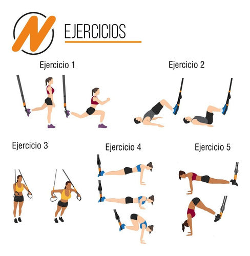 Fitnesas Suspension Band Reinforced + Bag 5