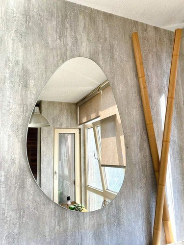 Irregular Shape Mirror 50x65cm Model 14 Polished Borders 8