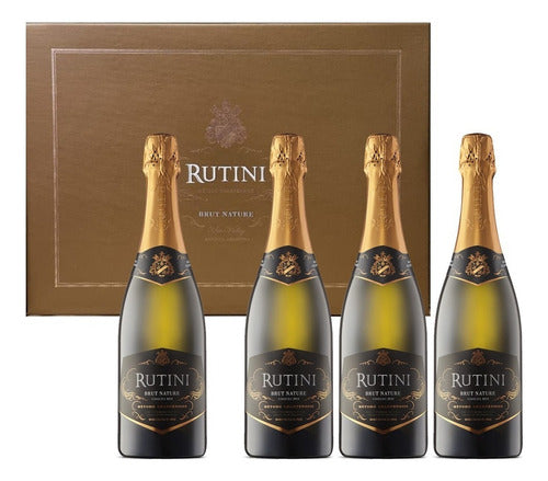 Rutini Brut Nature Sparkling Wine Case X4 750cc 0