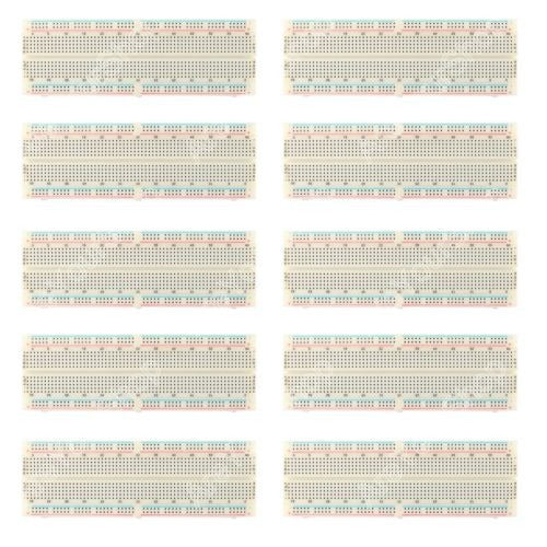 10pcs Solderless Mb-102 Mb102 Protoboard 830 Lazo Punto Pcb 0