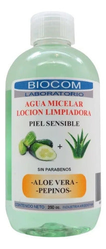 Agua Micelar Piel Sensible C/ Aloe Vera Pepino 250 Cc Biocom 0