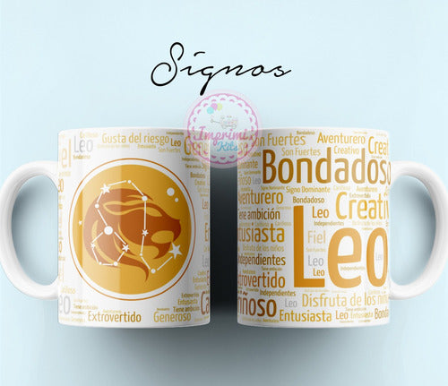 Imprimi Kits Plantillas Tazas Signos Zodiaco Sublimar Sublimación #t166 6