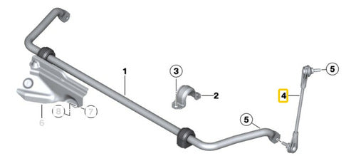 Barra Estabilizadora Delan Dere Bmw 1 F21 125i N20 3