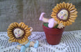 Baby Sunflower in Ceramic 13 cm Tall 3