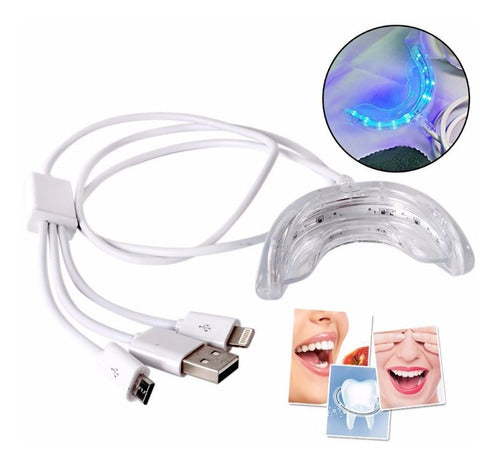 Blanqueador Dental Luz De Led iPhone Android Usb Importado 0