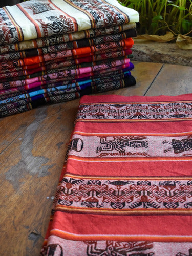 Pack of 2 Aguayo Norteño Inca Blankets 1.15 x 1.15 2