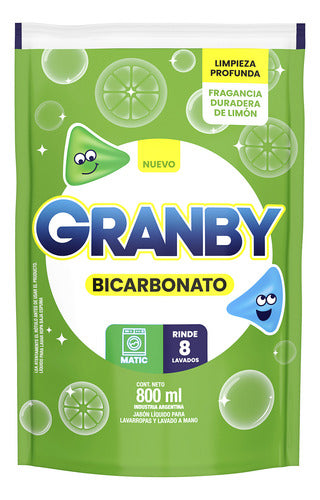 Granby Liquid Laundry Soap Matic Bicarbonate 800 Ml 0