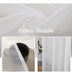 Miulee Sheer Curtains Solid Color, 96 Inches Long 2