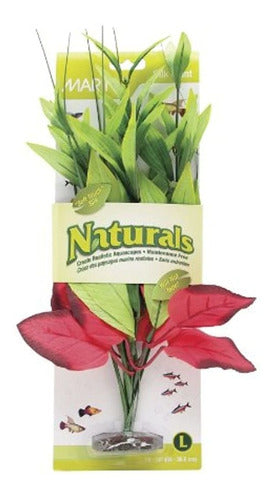 Marina Naturals Pickerel Silk Plant En Rojo  Verde 0