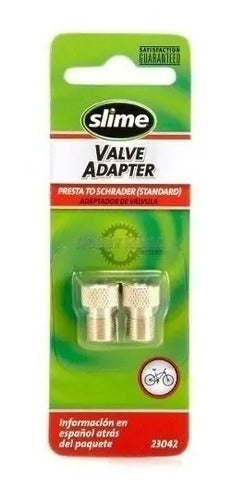 Adaptador Valvula Slime Presta A Schrader Valve Adapter X2 0