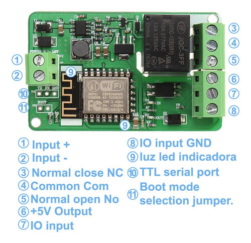 Wifi Relay ESP8266 ESP12 Sonoff Type Octocoupled Development 2 2