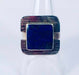 Inspira Joyas Square Ring in 925 Silver and Lapis Lazuli 5