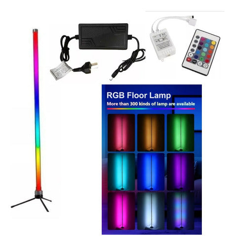 RGB LED Minimalist Corner Floor Lamp with USB Control 0