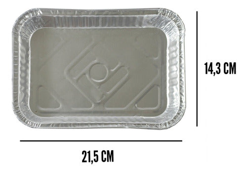 Aluminum Tray F100 with Lid x 200 Units - Manufacturer ALPAC 2