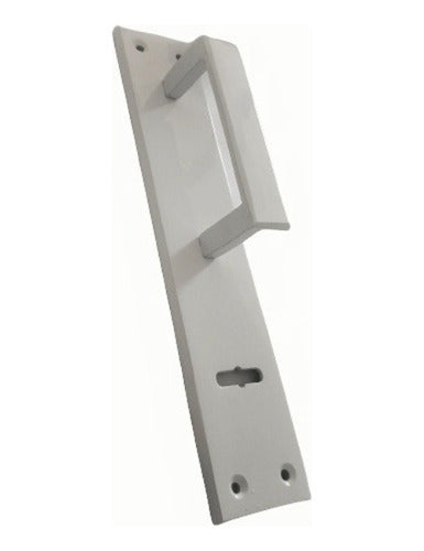 Aluminum Straight Handle Rialpa Black Polished White Door Handle 2